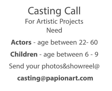 Casting All The Year- Open Call